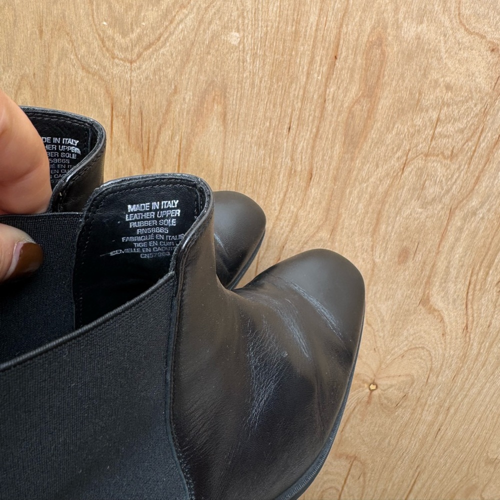 BROLETTO Leather Men's Chelsea Boots Black 10 - Picture 9 of 9